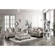preview thumbnail 2 of 3, Furniture of America Myrnohrad Grey 3-piece Living Room Set w/ Ottoman