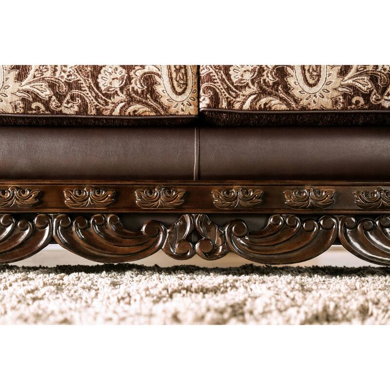 Gracewood Hollow Dayaram Traditional Brown 2-piece Living Room Set