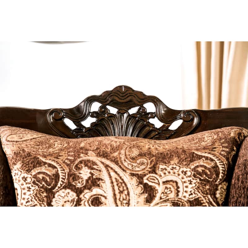 Gracewood Hollow Dayaram Traditional Brown 2-piece Living Room Set