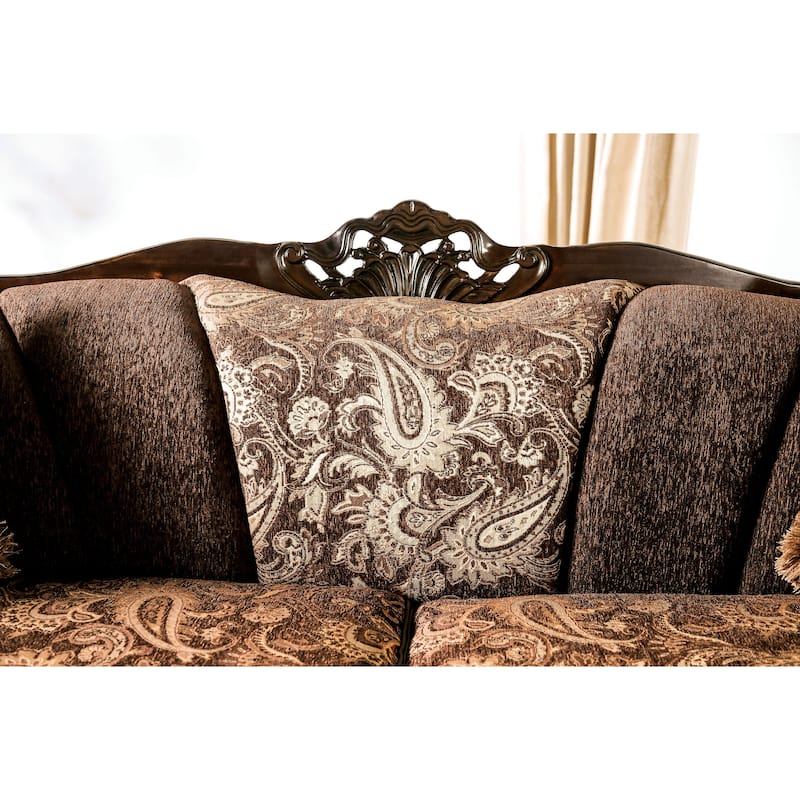 Gracewood Hollow Dayaram Traditional Brown 2-piece Living Room Set