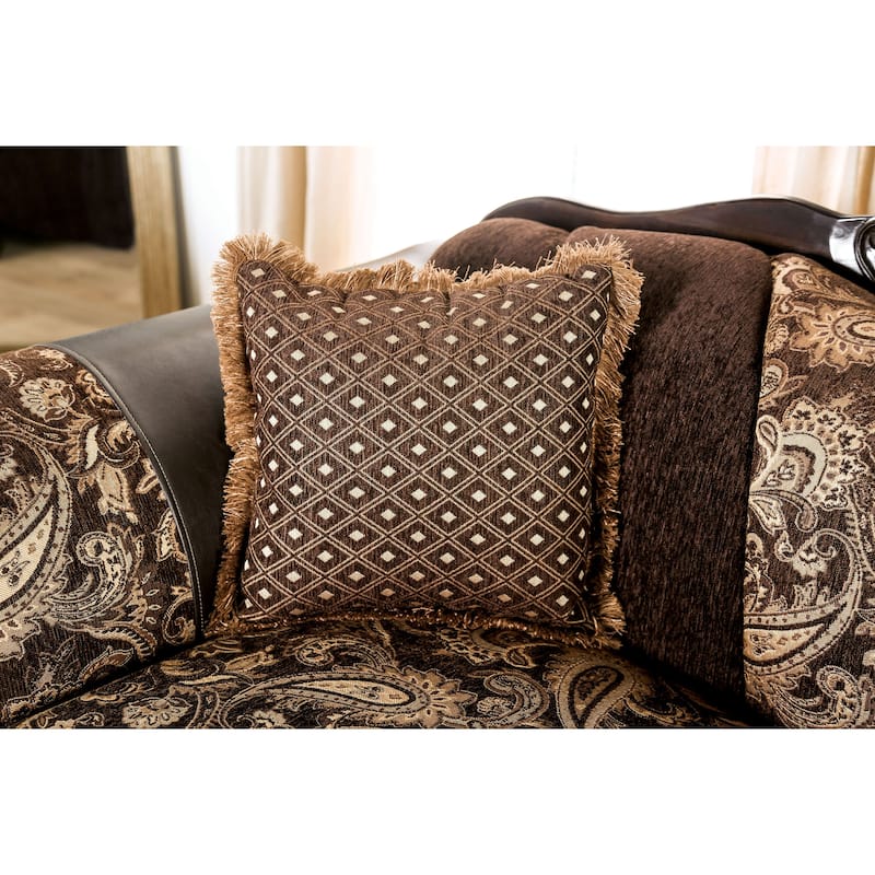 Gracewood Hollow Dayaram Traditional Brown 2-piece Living Room Set
