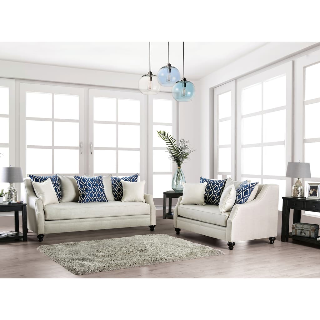 Oni Transitional Fabric Sloped Arms 2-Piece Living Room Set by Copper Grove