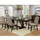 preview thumbnail 1 of 5, Furniture of America Ladonna Contemporary Espresso 7-piece Dinning Set