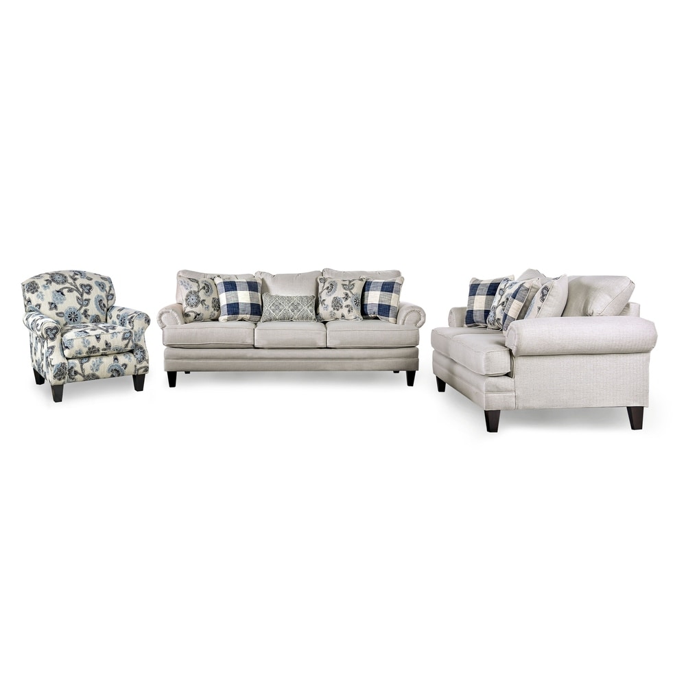 Furniture of America - Tabitha Brown 3 Piece Living Room Set - SM6109-SF-LV-CH  — GreatFurnitureDeal