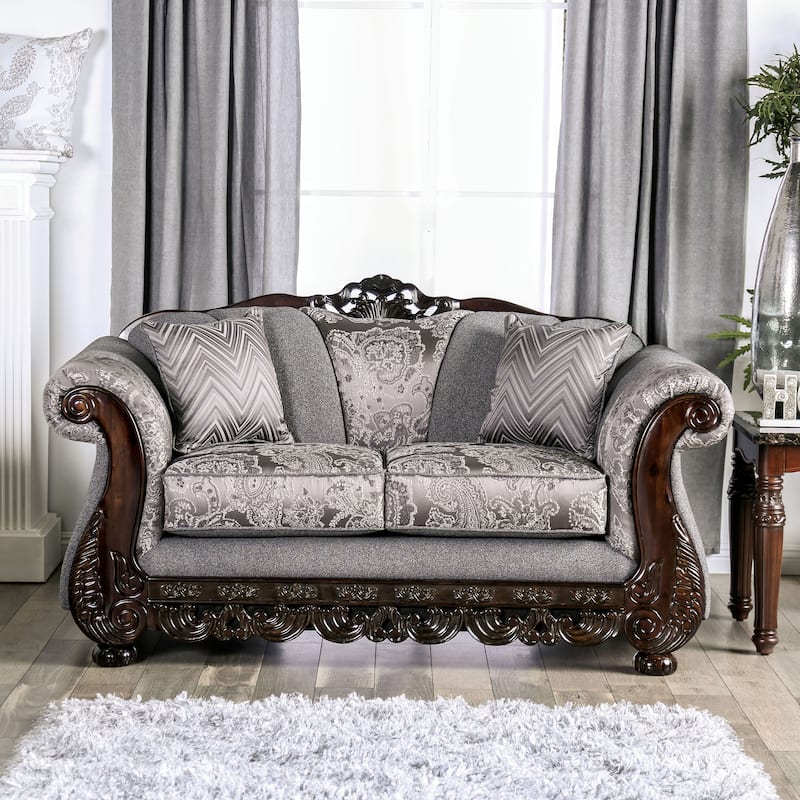 Dikic Traditional Chenille Rolled Arms 2-Piece Living Room Set by Gracewood Hollow