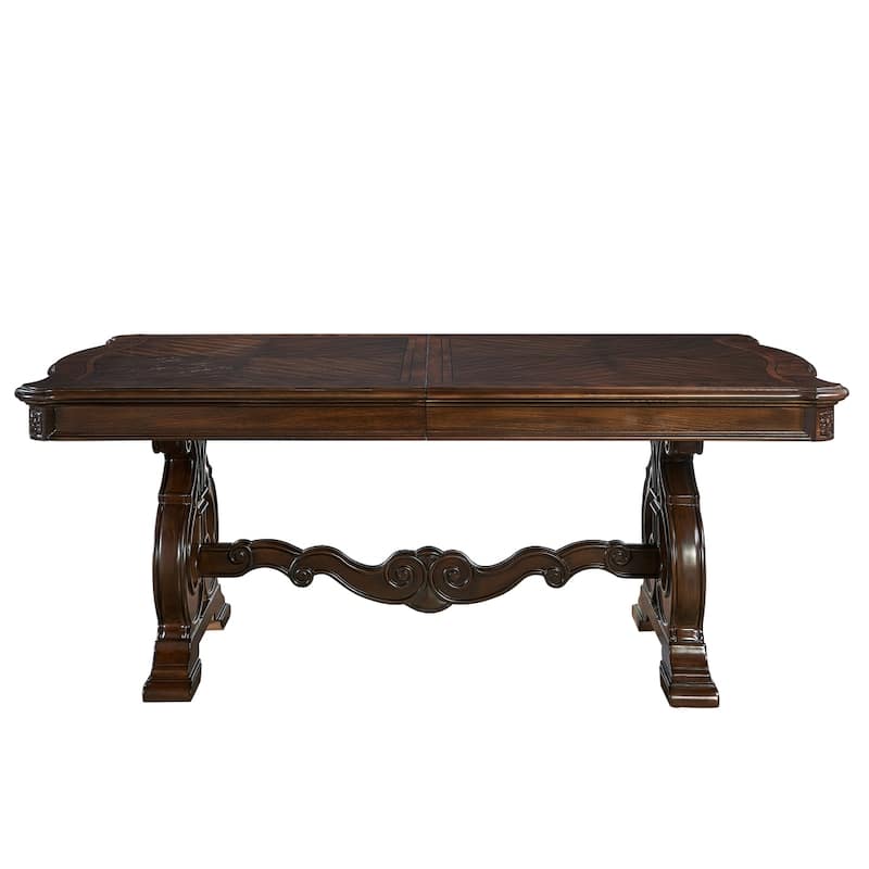 Steve Silver Richland 96 Inch Traditional Dining Table, Brown