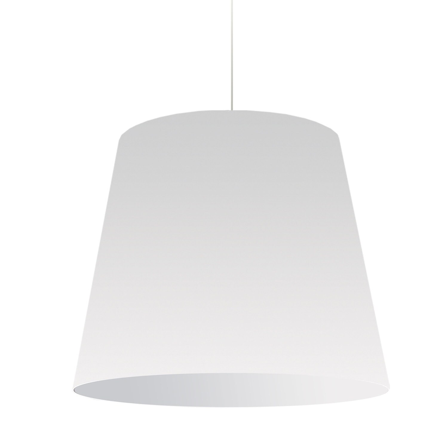 large white pendant light shade