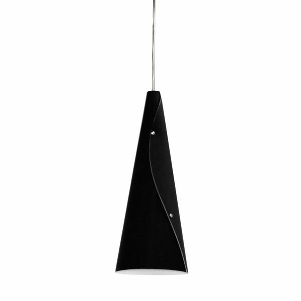 1 Light Bugle Pendant JTones Black, Polished Chrome Bed Bath & Beyond