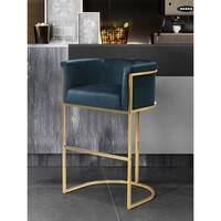 Chic Home Emery Velvet Upholstered Bar/Counter Stool