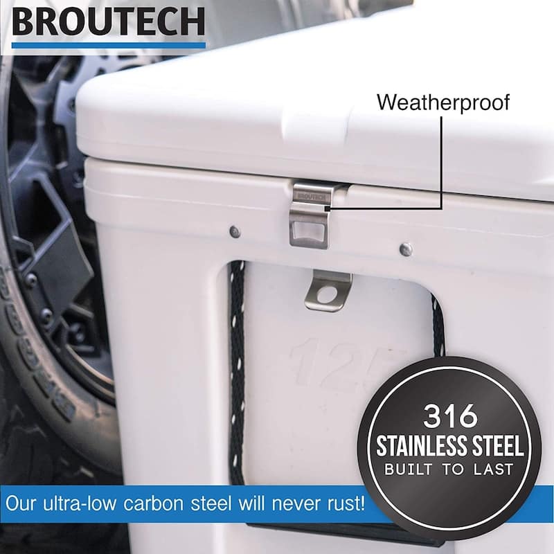 Cooler Lock Bracket Built-in Bottle Opener in Stainless Steel - N/A