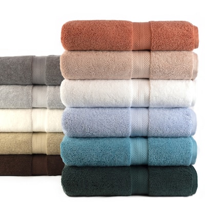 Porch & Den Relnor Solid Color Cotton 8-piece Bath Towel Set - 8 Piece Bath Towel Set