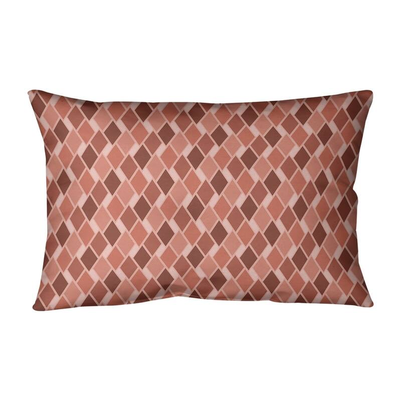 Retro Diamonds Lumbar Pillow