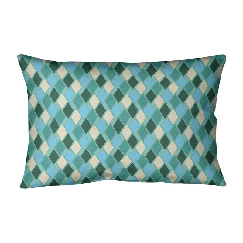 Retro Diamonds Lumbar Pillow
