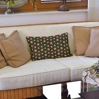 Citrus Fruit Pattern Lumbar Pillow