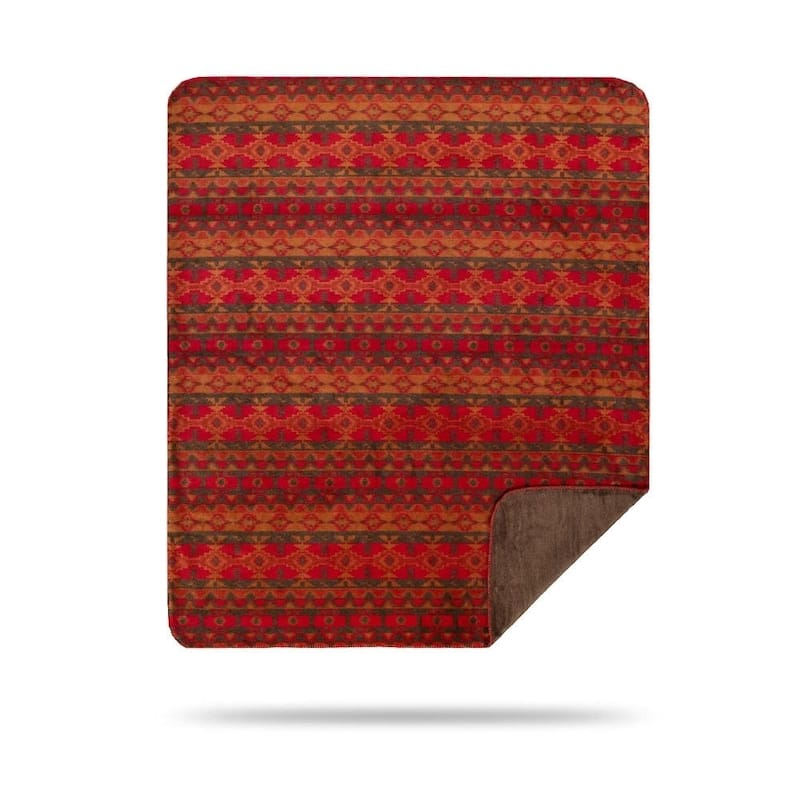 Denali Earth Spirit/Taupe Microplush Blanket