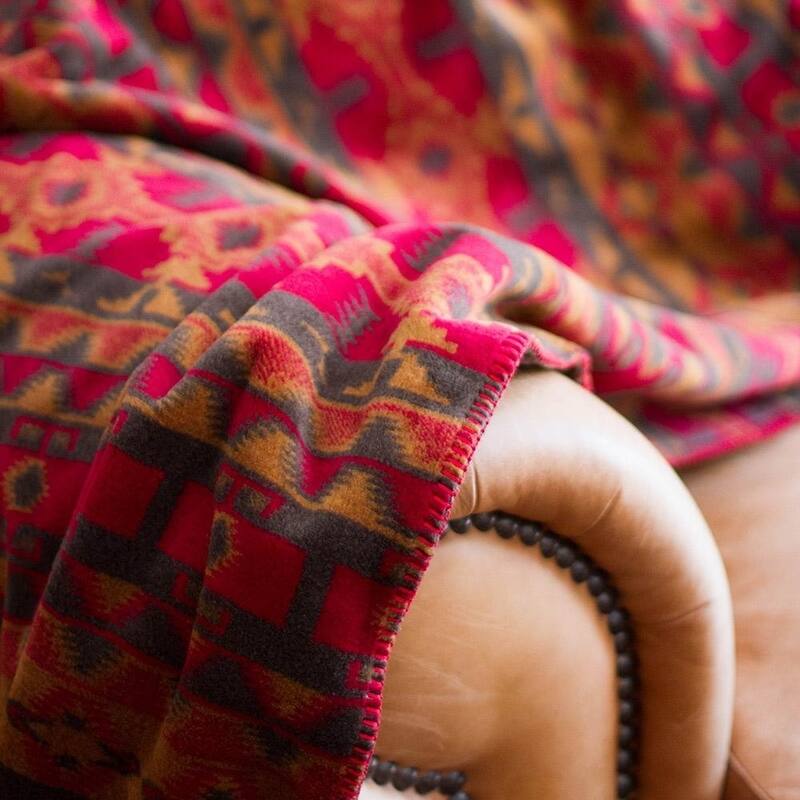 Denali Earth Spirit/Taupe Microplush Blanket