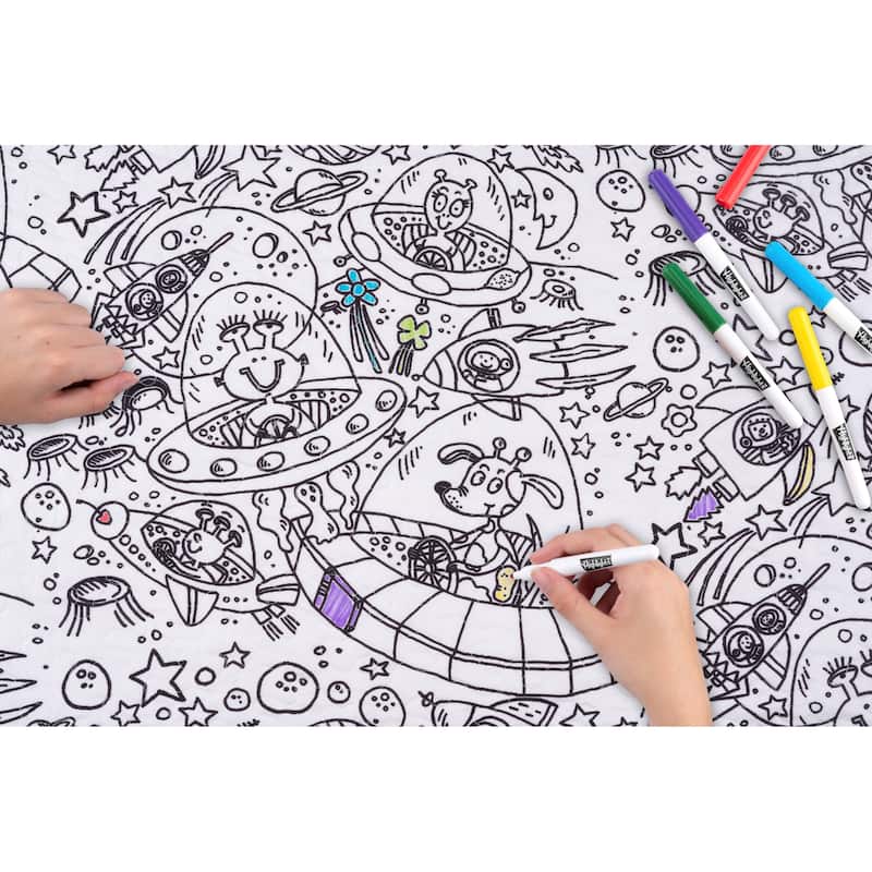 Highlights Space Dreams Hidden Pictures Sheet Set - Twin