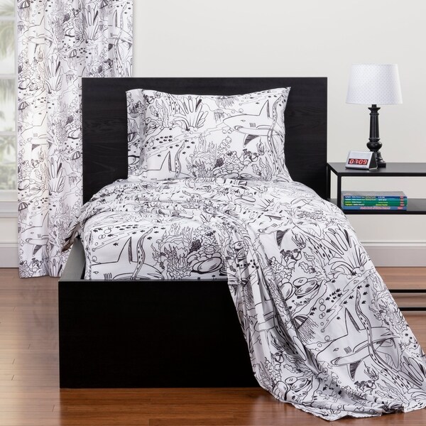 Highlights Shark Journey Hidden Pictures Twin Sheet Set. Opens flyout.