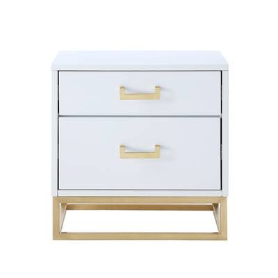 Nicole Miller Jin High Gloss SideTable Nightstand