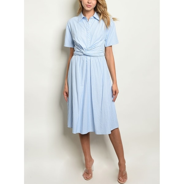 Shop JED Women s Button Down Knee  Length  Shirt  Dress  On 