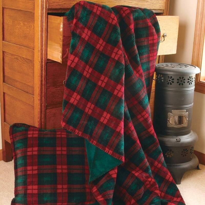 Denali Classic Plaid/Spruce Microplush Blanket