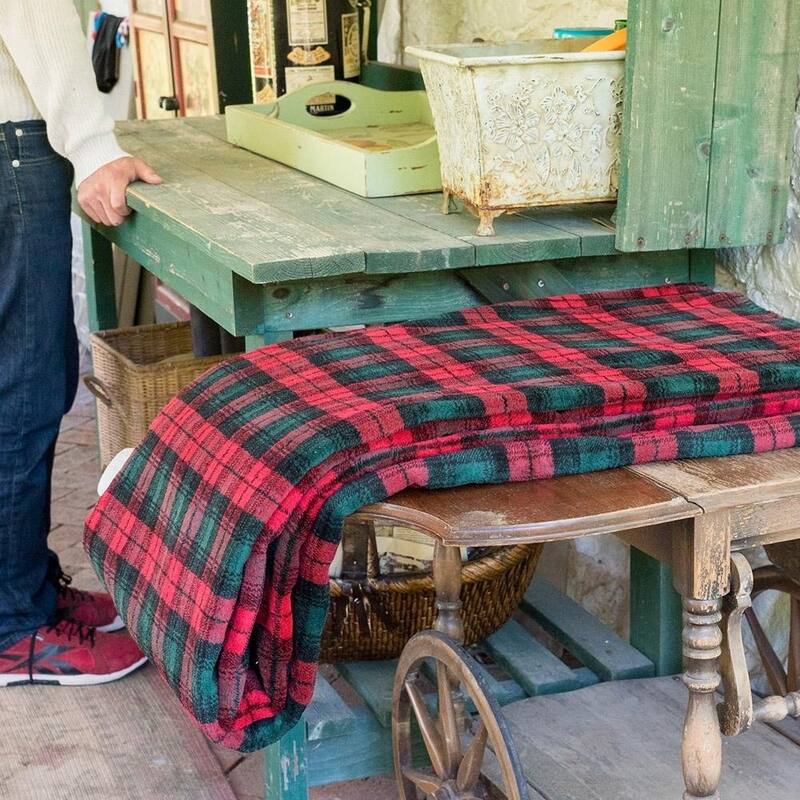 Denali Classic Plaid/Spruce Microplush Blanket