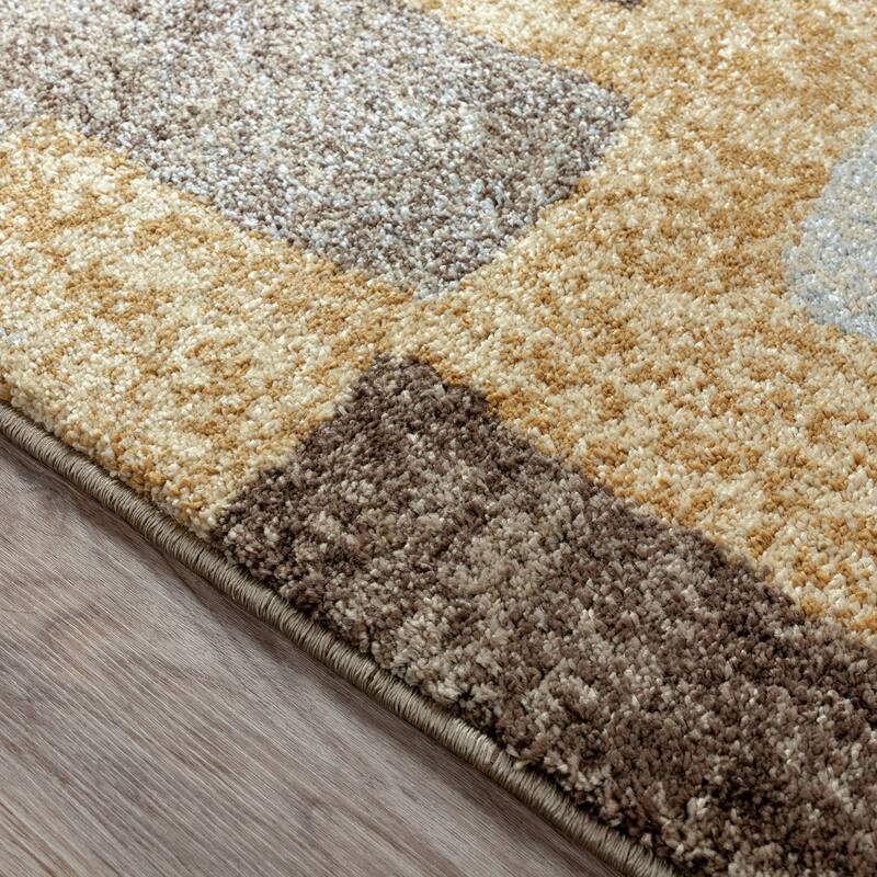 Addison Plano Elongated Geometrics EARTH Area Rug
