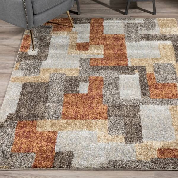 slide 2 of 10, Addison Plano Elongated Geometrics EARTH Area Rug
