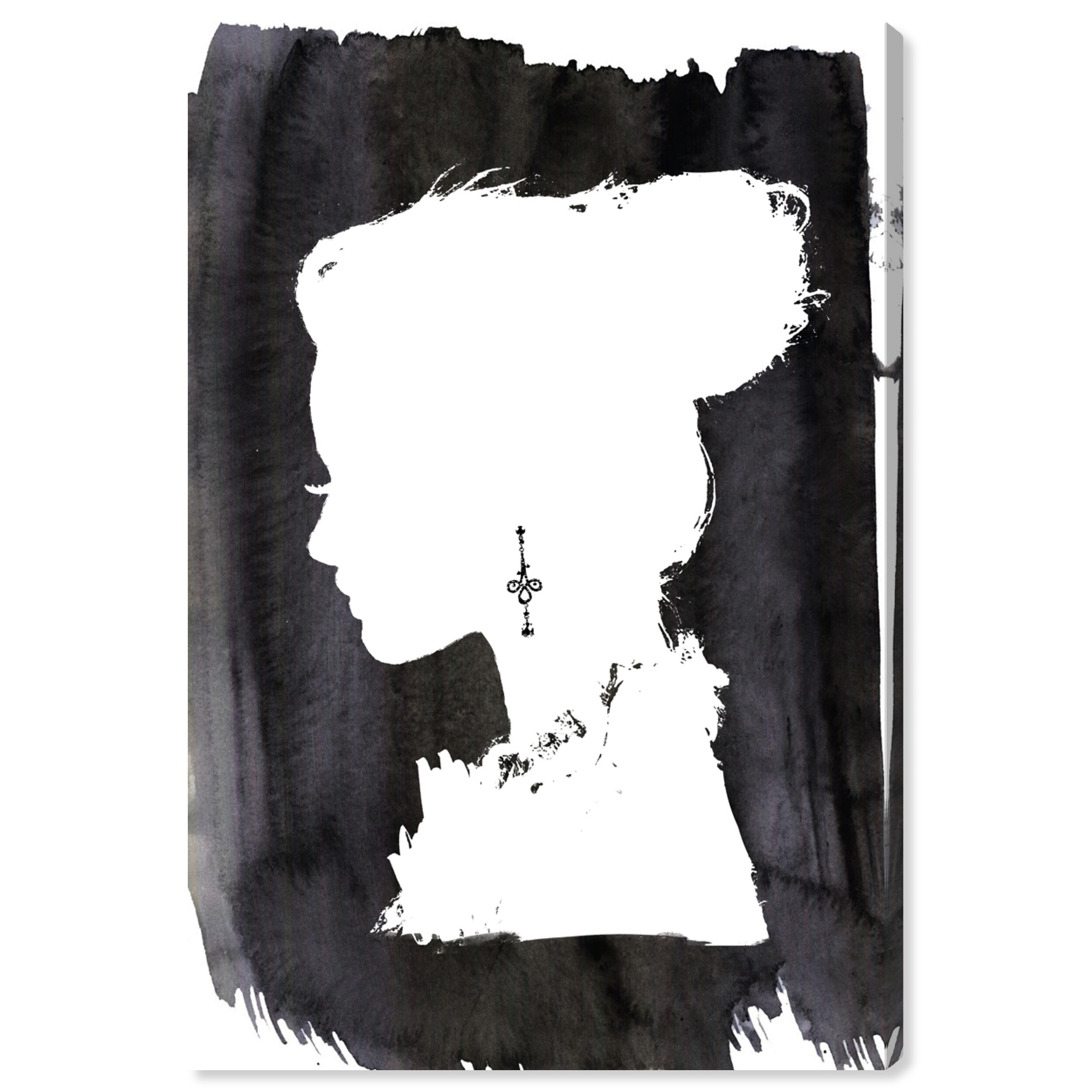 Oliver Gal – Arm Candy Noir – Toile 16x24, Gris Et Or, Neuve