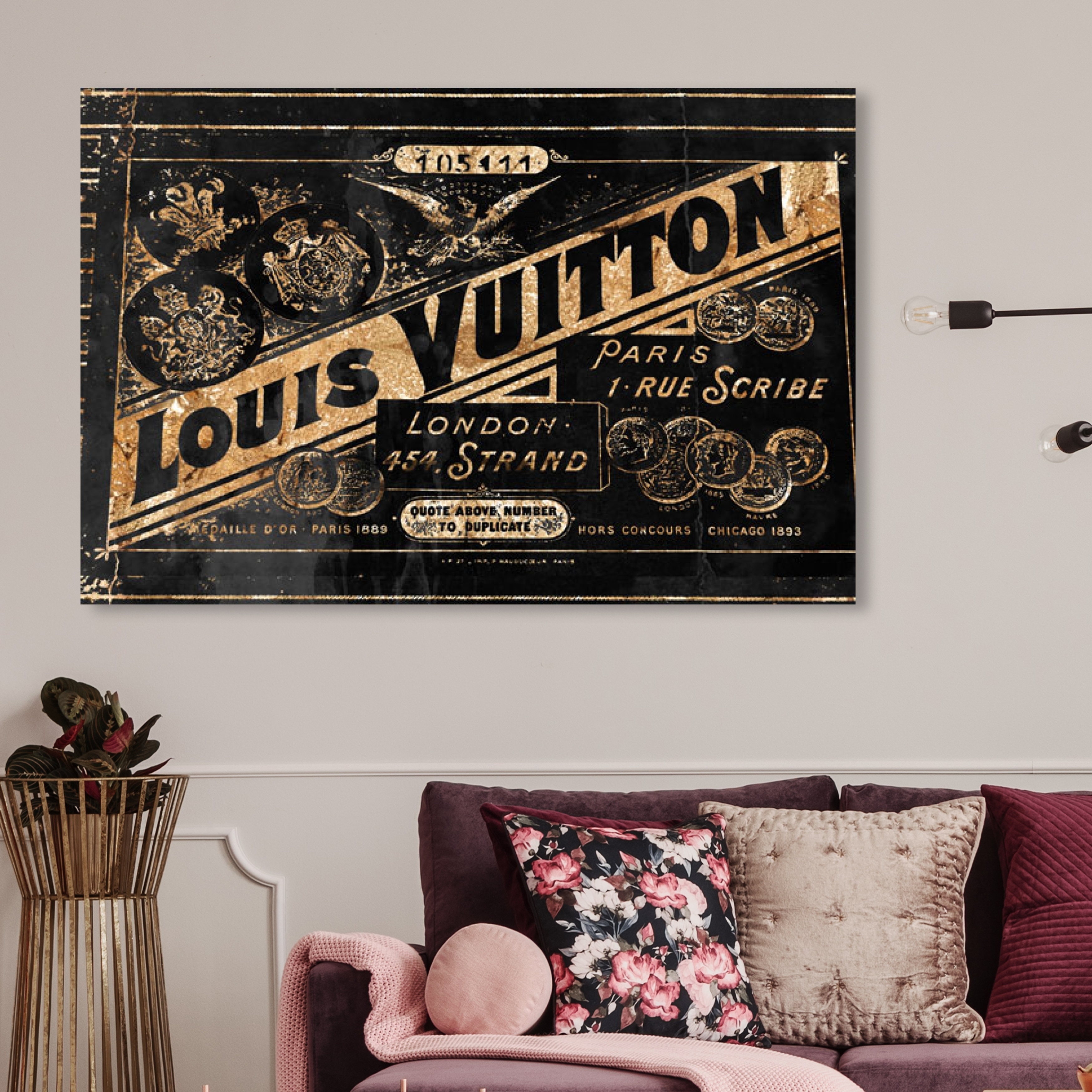 Oliver Gal Rue Scribe Canvas Wall Art