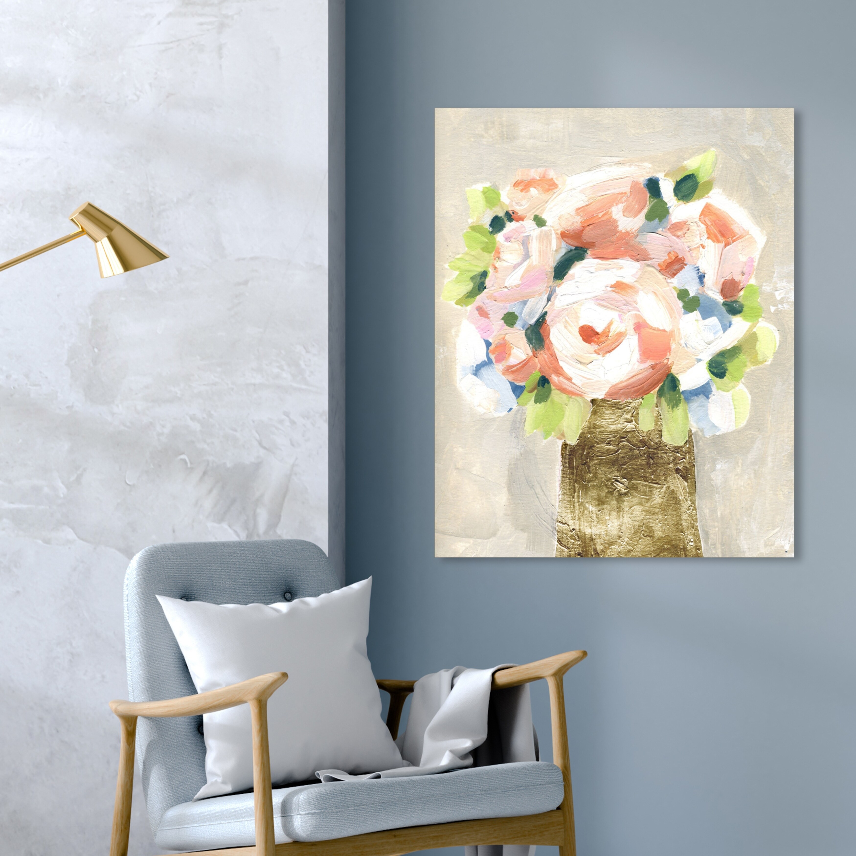 Floral Coral 10x8 Canvas Painting Art & Collectibles Painting ...