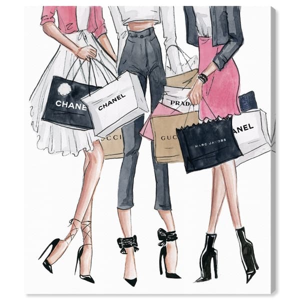 Fashion And Glam My Everyday Purse Handbags - Wrapped Canvas Graphic Art 