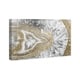 preview thumbnail 3 of 8, Oliver Gal 'Agate Geode Crystal' Abstract Wall Art Canvas Print - Gold, White