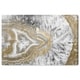 preview thumbnail 2 of 8, Oliver Gal 'Agate Geode Crystal' Abstract Wall Art Canvas Print - Gold, White