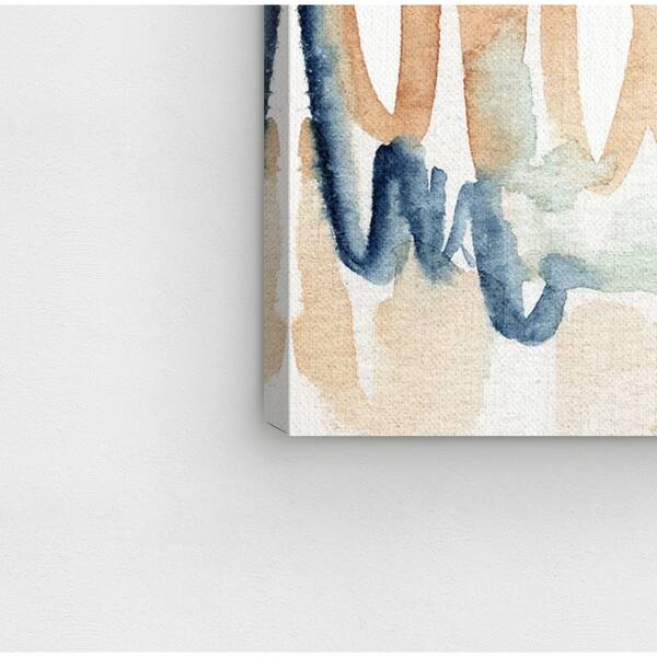 Oliver Gal Seaglass Thoughts Abstract Wall Art Canvas Print Blue Orange Overstock 28416935