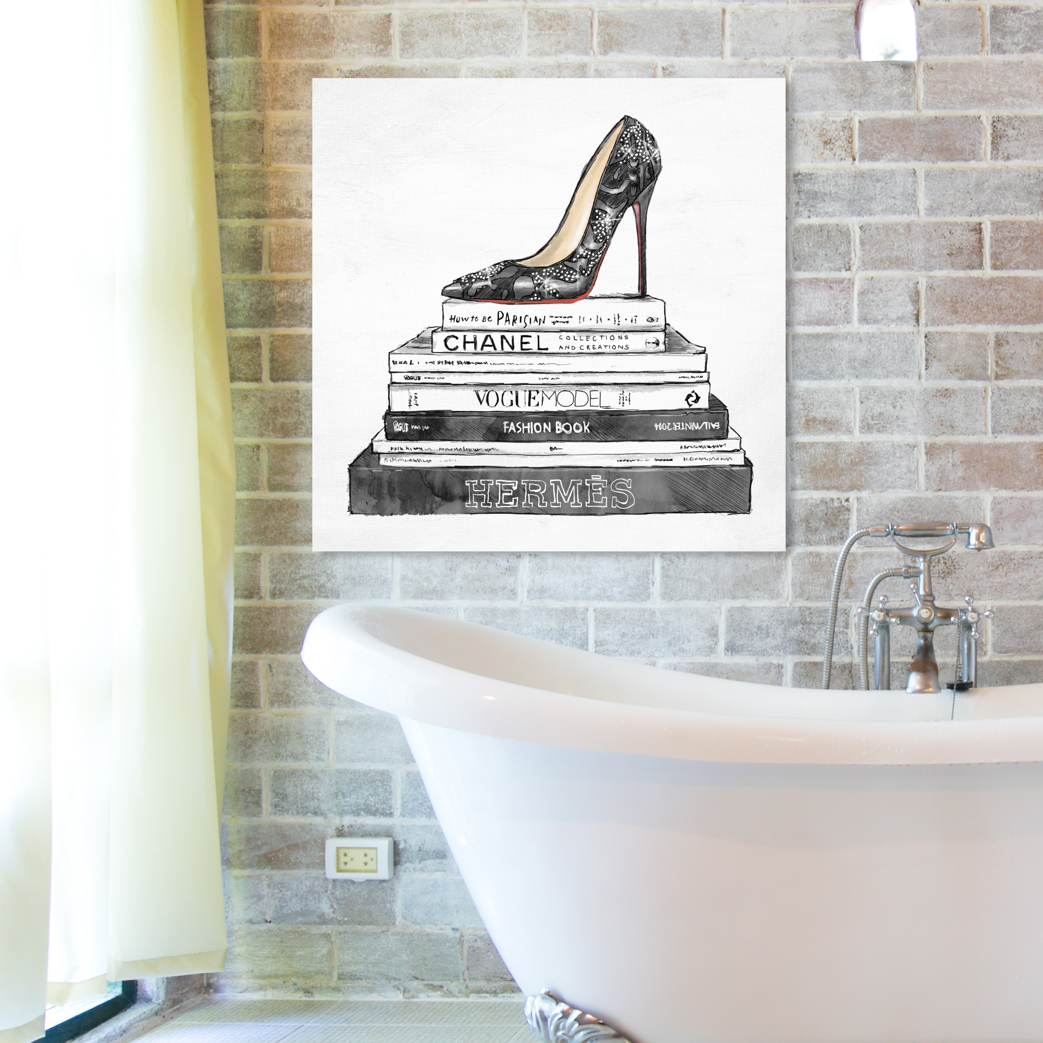 Oliver Gal 'Fashion Pleasure' Fashion and Glam Wall Art Canvas Print - Black,  White - On Sale - Bed Bath & Beyond - 28416959