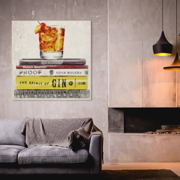 Shop Oliver Gal Bar Books Drinks And Spirits Wall Art Canvas Print Brown Orange On Sale Overstock 28417009