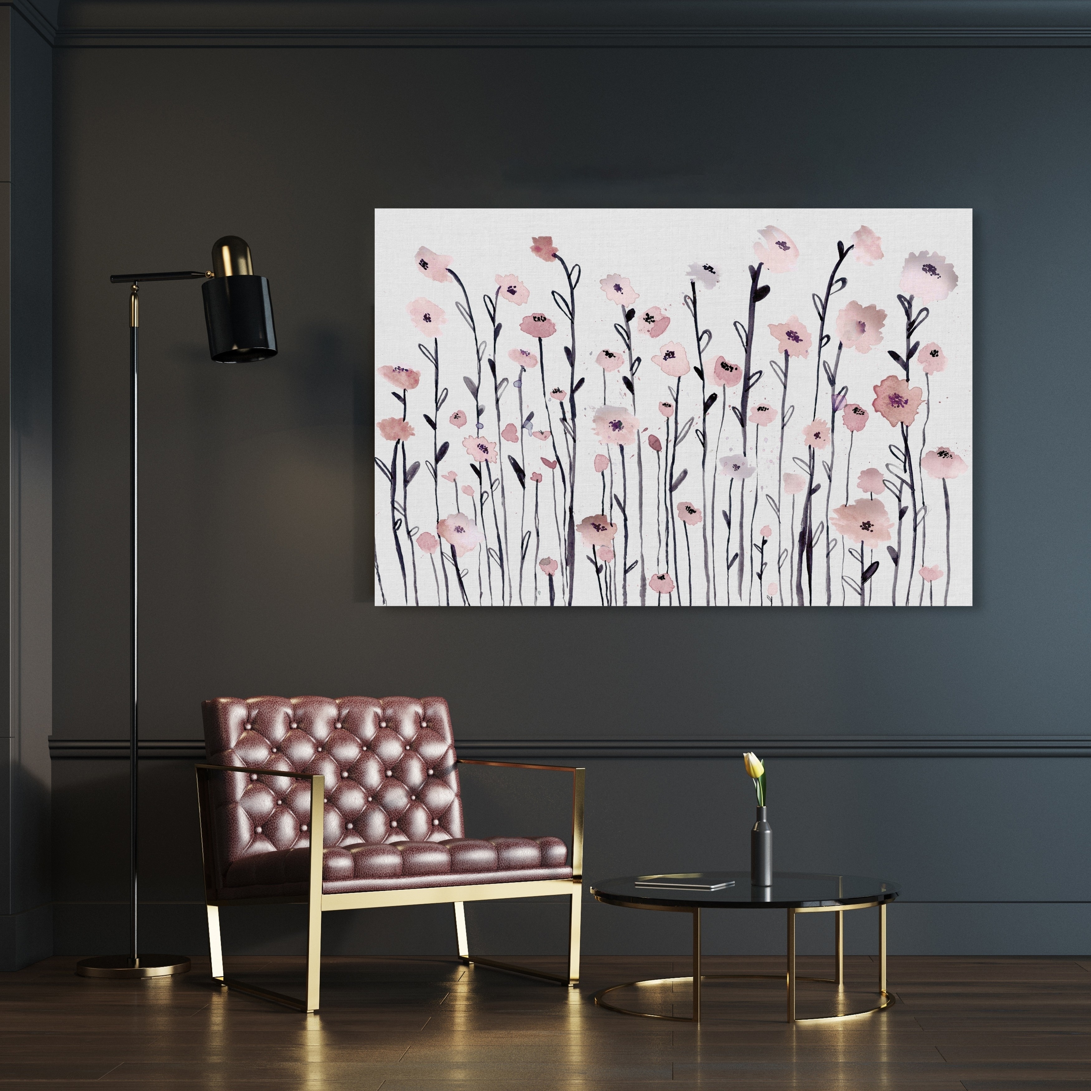 dusty rose wall art