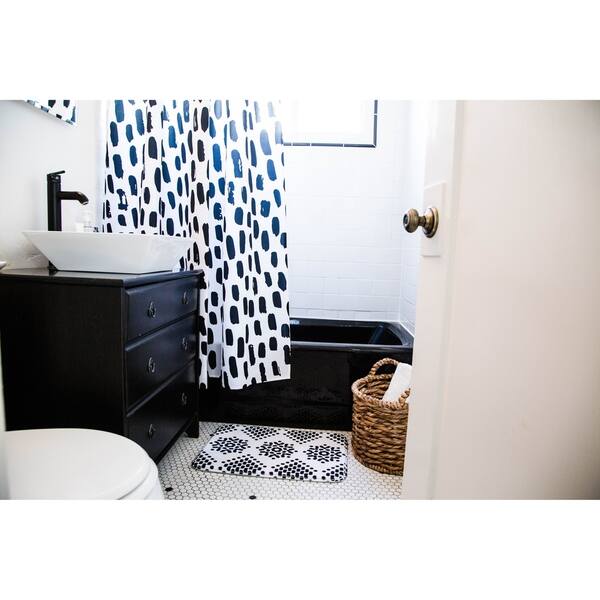 Shop Alison Coxon Leaf Olive Green Shower Curtain Free