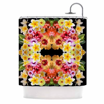 Danii Pollehn "Flower Caleidoscope" Shower Curtain