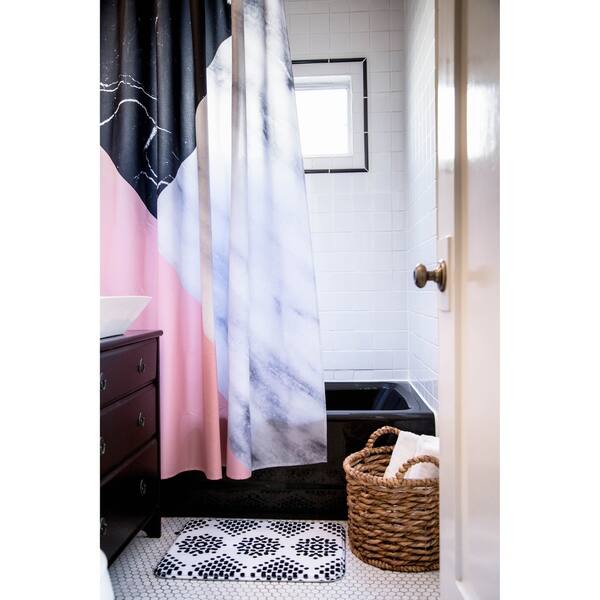 Shop Ebi Emporium Irradiated Multi 4 Brown Green Shower Curtain