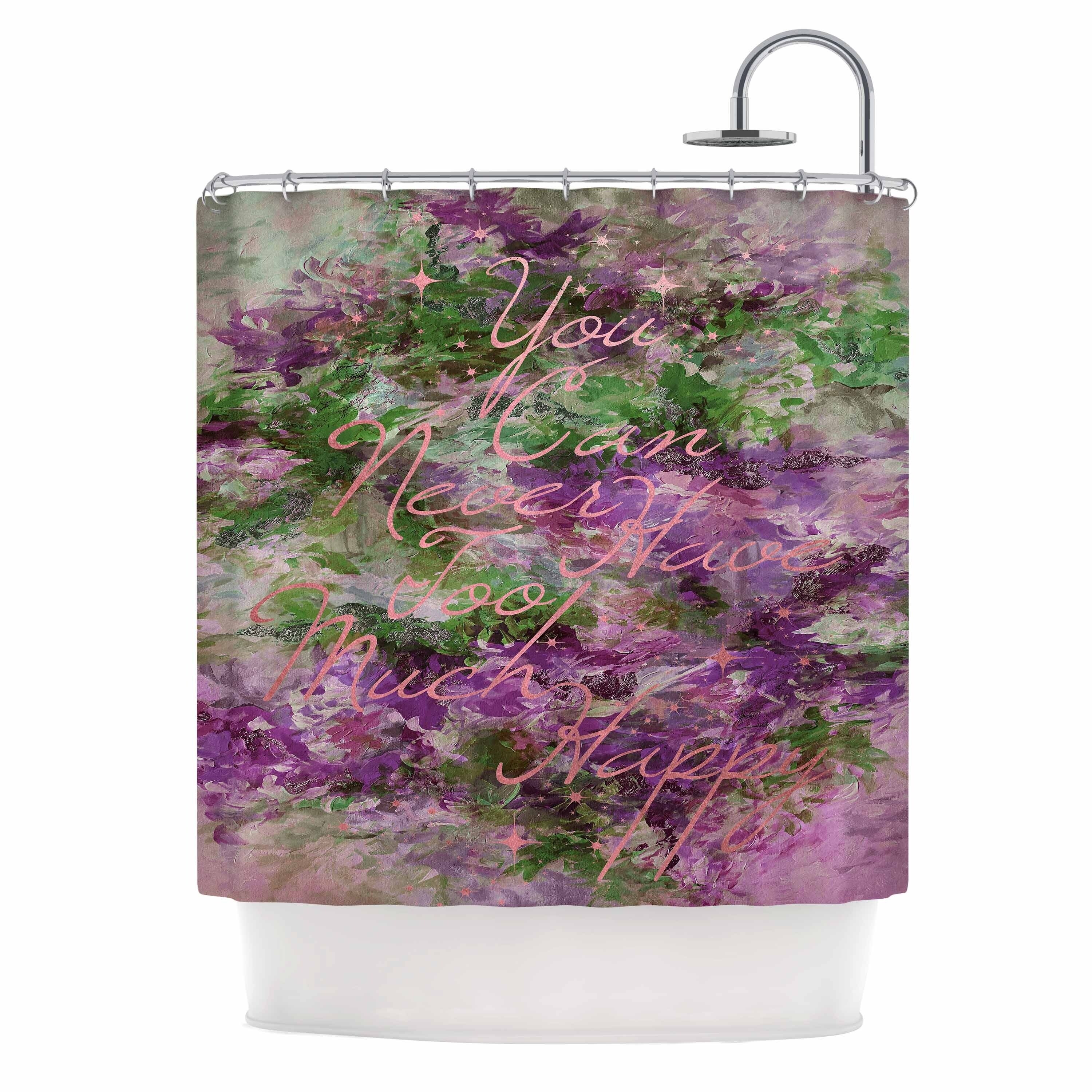 Shop Ebi Emporium Too Much Happy 9 Shower Curtain Free