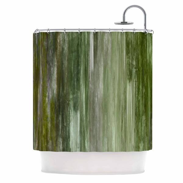 Shop Ebi Emporium Waterfall Blur Green Green Olive Abstract