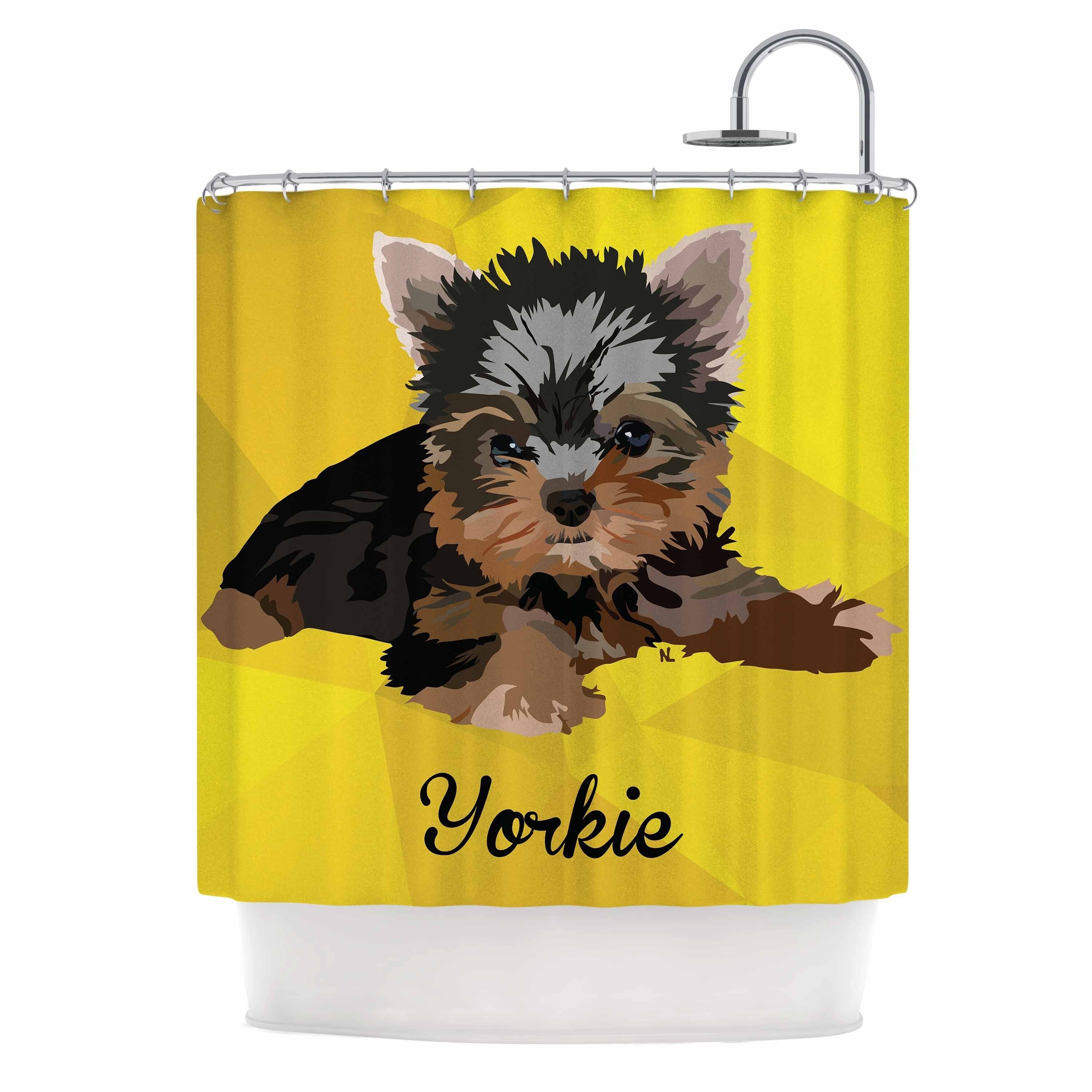 Shop Nl Designs Yorkie Yellow Brown Animals Digital Illustration