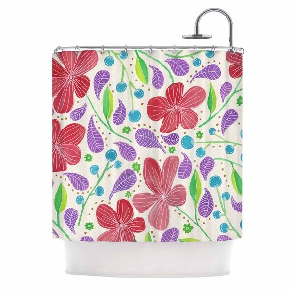 Shop Viviana Gonzalez Spring Vibes Iii Red Purple Watercolor