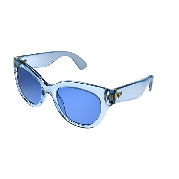 Clear Frame Blue Lens Sunglasses ~ A25design 