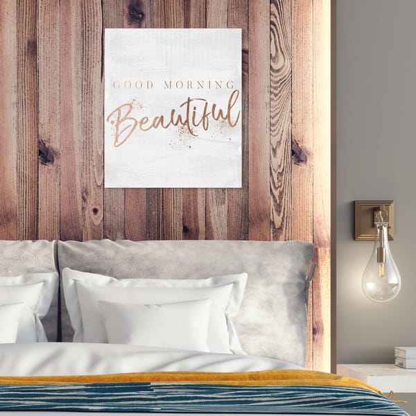 Shop Silver Orchid Good Morning Beautiful Rose Gold Wall