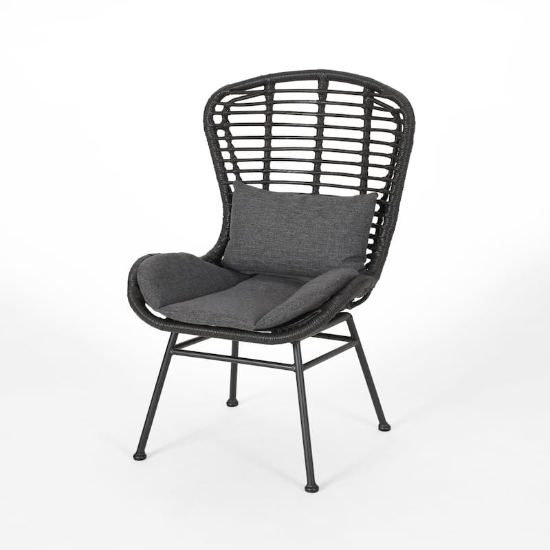 La Habra Outdoor Wicker Club Chairs (Set of 2) by Christopher Knight Home