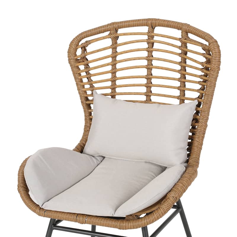 La Habra Outdoor Wicker Club Chairs (Set of 2) by Christopher Knight Home