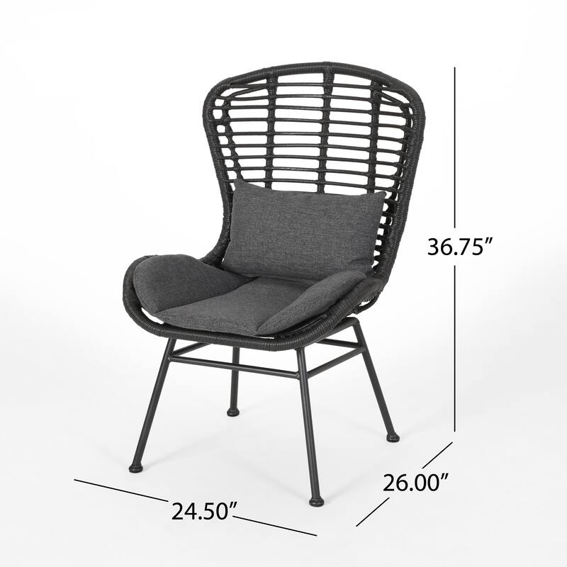 La Habra Outdoor Wicker Club Chairs (Set of 2) by Christopher Knight Home